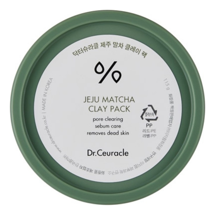 Очищающая маска для лица с глиной и зеленым чаем Матча Jeju Matcha Clay Pack 115г очищающая маска для лица с глиной и зеленым чаем матча jeju matcha clay pack 115г