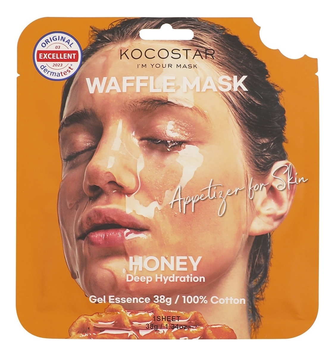 

Вафельная маска для лица Медовое удовольствие Waffle Mask Honey 40г