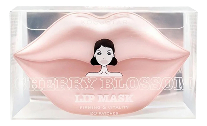 Гидрогелевые патчи для губ Цветущая вишня Cherry Blossom Lip Mask: Патчи 20шт