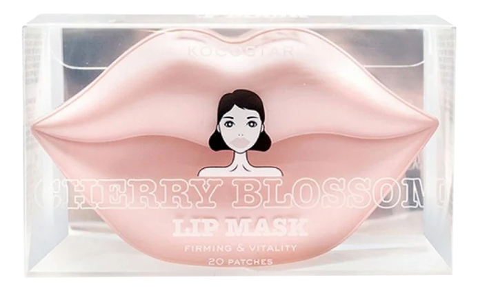 Гидрогелевые патчи для губ Цветущая вишня Cherry Blossom Lip Mask: Патчи 20шт 