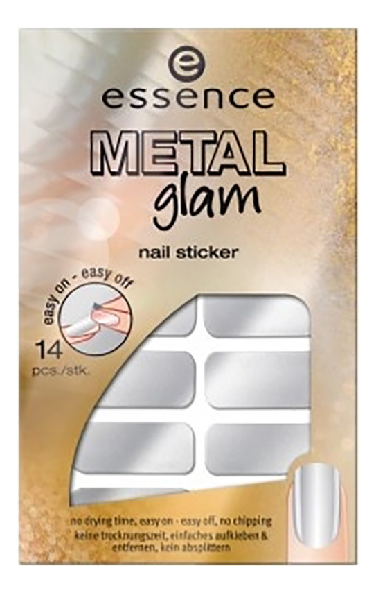 

Наклейки для ногтей Metal Glam: No 01, Наклейки для ногтей Metal Glam