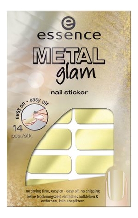 

Наклейки для ногтей Metal Glam: No 02, Наклейки для ногтей Metal Glam