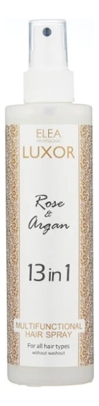 

Несмываемый мультифункциональный спрей для волос 13 в 1 Luxor Rose & Argan Multifunctional Hair Spray 240мл