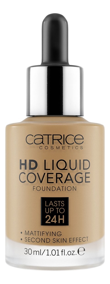 

Тональная основа для лица HD Liquid Coverage Foundation 30мл: 060 Latte Macchiato Beige, Тональная основа для лица HD Liquid Coverage Foundation 30мл