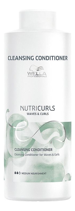 Очищающий бальзам для волос Nutricurls Curls Waves Cleansing Conditioner Бальзам 1000мл 4214₽