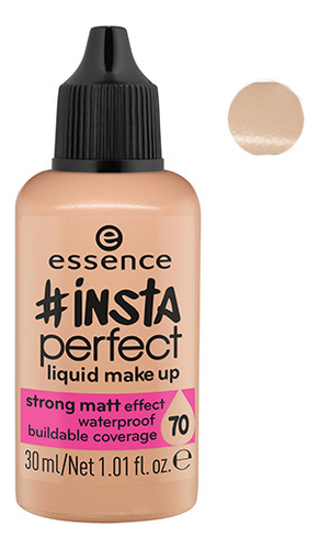 

Тональный крем #Insta Perfect Liquid Make Up 30мл: 70 Sweet Almond, Тональный крем #Insta Perfect Liquid Make Up 30мл