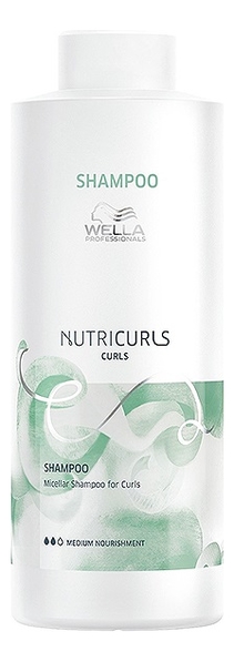 Мицеллярный шампунь для кудрявых волос Nutricurls Micellar Shampoo: Шампунь 1000мл wella nutricurls micellar shampoo for curls мицеллярный шампунь для кудрявых волос 250 мл