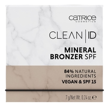Catrice Cosmetics Бронзер для лица Clean ID Mineral Bronzer SPF15 7г