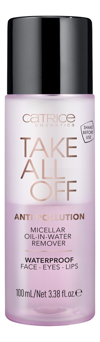 

Двухфазная мицеллярная вода для лица Take All Off Anti-Pollution Micellar Oil-in-Water Remover 100мл