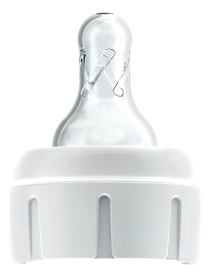 Силиконовая соска для узких бутылочек с крышкой-держателем SN115 0+