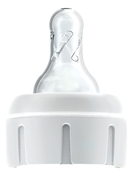 Силиконовая соска для узких бутылочек с крышкой-держателем SN215 (от 3мес)