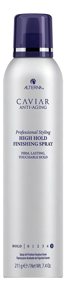 Лак для волос с антивозрастным уходом Caviar Anti-Aging Professional Styling High Hold Finishing Spray 212г текстурирующий спрей для идеальных укладок с антивозрастным уходом alterna caviar anti aging professional styling perfect texture spray 184 мл