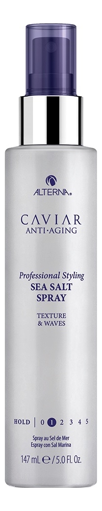 

Текстурирующий спрей Морская соль с антивозрастным уходом Caviar Anti-Aging Professional Styling Sea Salt Spray 147мл