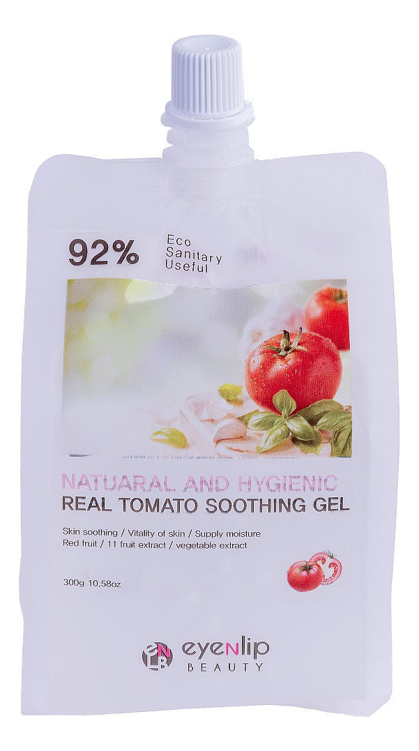 

Гель для лица и тела с экстрактом томата Natural And Hygienic Real Tomato Soothing Gel 300мл