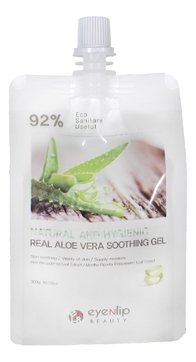 Гель для лица и тела с экстрактом алоэ вера Natural And Hygienic Real Aloe Vera Soothing Gel 300г