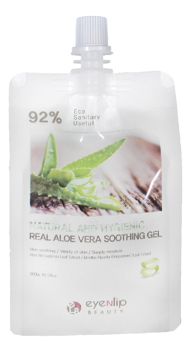 Гель для лица и тела с экстрактом алоэ вера Natural And Hygienic Real Aloe Vera Soothing Gel 300г гель для лица и тела с экстрактом алоэ вера natural and hygienic real aloe vera soothing gel 300г