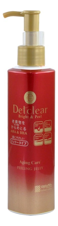 Пилинг-гель для лица Detclear AHA & BHA Aging Care Peeling Jelly 180мл пилинг гель для лица с разогревающим эффектом detclear aha