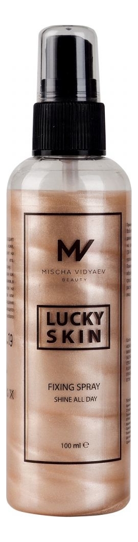 Купить Фиксатор для макияжа Lucky Skin Fixing Spray Shine All Day 100мл: Pearl, MISCHA VIDYAEV