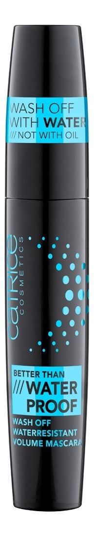 

Водостойкая тушь для ресниц Better Than Waterproof Wash Off Waterresistant Volume Mascara No010 Black 11мл