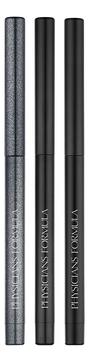 Набор водостойких карандашей для век Gel Eyeliner Trio 3*0,37г (черный матовый + черный сатиновый + черный мерцающий)