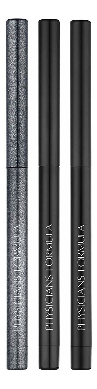 

Набор водостойких карандашей для век Gel Eyeliner Trio 3*0,37г (черный матовый + черный сатиновый + черный мерцающий)