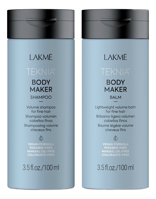 

Набор для объема волос Teknia Body Maker (шампунь 100мл + бальзам 100мл)