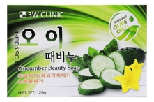 3W CLINIC Мыло кусковое Cucumber Beauty Soap 120г