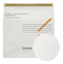 COSRX Хлопковые очищающие пэды для лица Pure 100% Cotton Rounds 80шт
