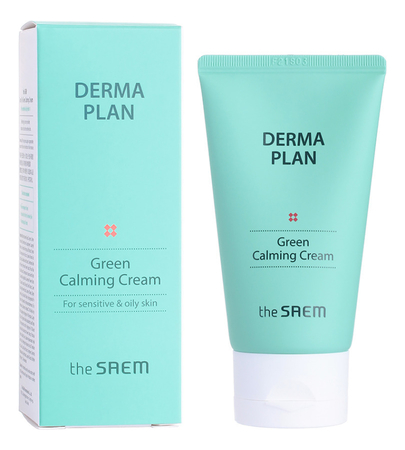 The Saem Успокаивающий крем для лица Derma Plan Green Calming Cream 70мл