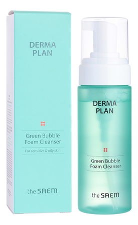 The Saem Пенка для умывания Derma Plan Green Bubble Foam Cleanser 150мл