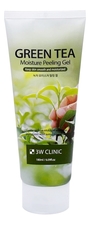 3W CLINIC Очищающий пилинг-гель для лица с экстрактом зеленого чая Green tea Moisture Peeling Gel 180мл