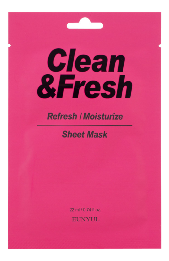 

Тканевая маска для освежающего и увлажняющего эффекта Clean & Fresh Refresh Moistuize Sheet Mask 22мл: Маска 1шт, Тканевая маска для освежающего и увлажняющего эффекта Clean & Fresh Refresh Moistuize Sheet Mask 22мл