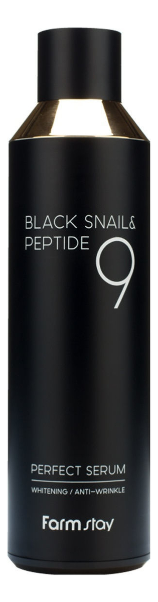 

Сыворотка для лица с экстрактом черной улитки и пептидами Black Snail & Peptide 9 Perfect Serum: Сыворотка 120мл, Сыворотка для лица с экстрактом черной улитки и пептидами Black Snail & Peptide 9 Perfect Serum