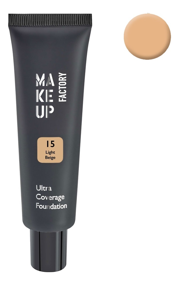 

Ультраплотный тональный крем для лица Ultra Coverage Foundation 30мл: 15 Light Beige, Ультраплотный тональный крем для лица Ultra Coverage Foundation 30мл