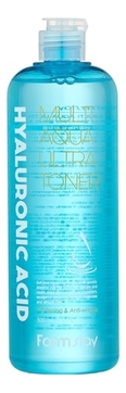 Увлажняющий тонер для лица с гиалуроновой кислотой Hyaluronic Acid Multi Aqua Ultra Toner 500мл