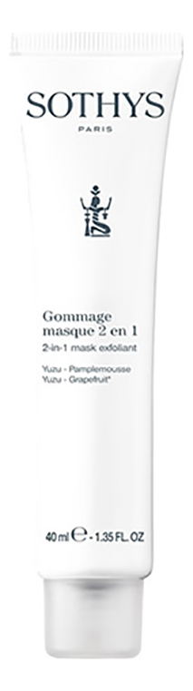 

Антиоксидантная скраб-маска для лица 2 в 1 Gommage Masque 40мл (грейпфрут, юзу)