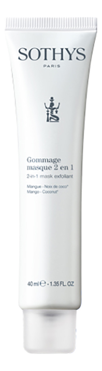 

Антиоксидантная скраб-маска для лица 2 в 1 Gommage Masque 40мл (манго, кокос)
