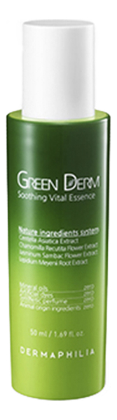 

Натуральный увлажняющая эссенция для лица Green Derm Soothing Vital Essence 50мл