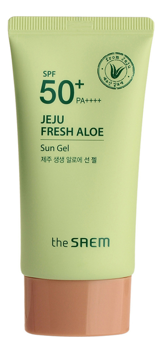 Солнцезащитный гель с экстрактом алоэ вера Jeju Fresh Aloe Sun Gel SPF50+ PA++++