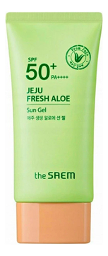 Солнцезащитный гель с экстрактом алоэ вера Jeju Fresh Aloe Sun Gel SPF50+ PA++++