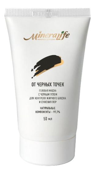 

Гелевая маска для лица против черных точек MineraLife 50мл