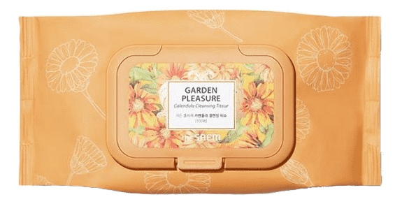 Очищающие салфетки с экстрактом календулы Garden Pleasure Calendula Cleansing Tissue 100шт от Randewoo