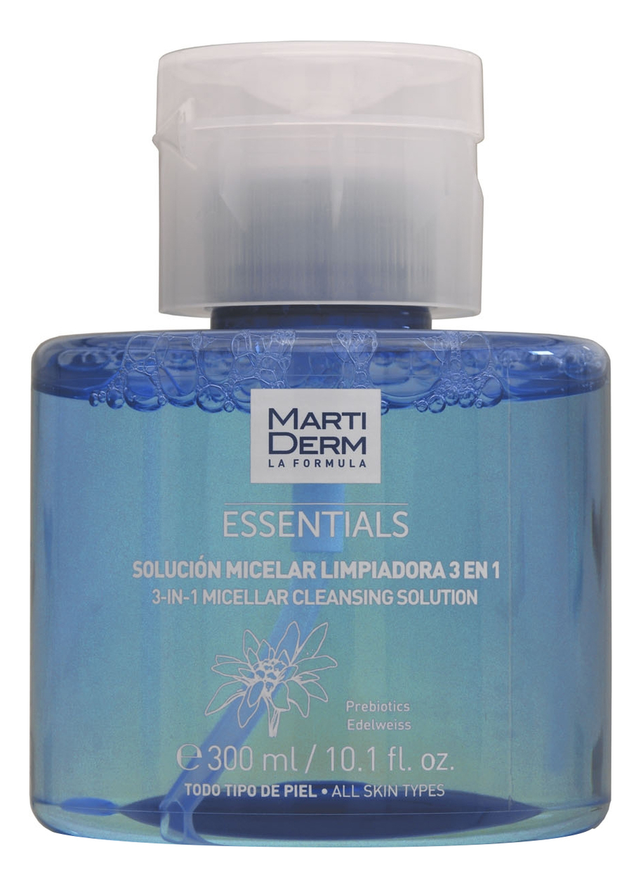 

Мицеллярный очищающий раствор для лица 3 в 1 Essentials Micelar Cleansing Solution: Раствор 300мл, Мицеллярный очищающий раствор для лица 3 в 1 Essentials Micelar Cleansing Solution