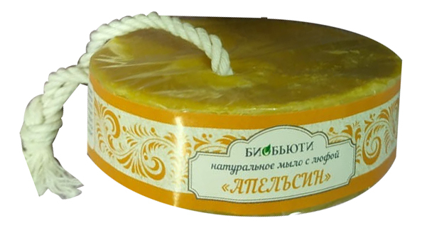 

Натуральное мыло для тела с люфой Апельсин 130г