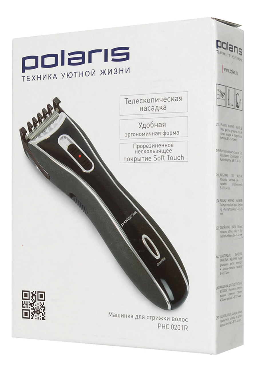 

Машинка для стрижки волос PHC 0201R (черный)