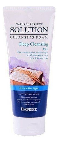 

Пенка для умывания с рисом Natural Perfect Solution Cleansing Foam Rice 170мл