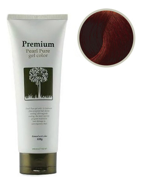 Гель-маникюр для волос с тонирующим эффектом Haken Premium Pearl Pure Gel Color 220г: Cacao Dark Brown
