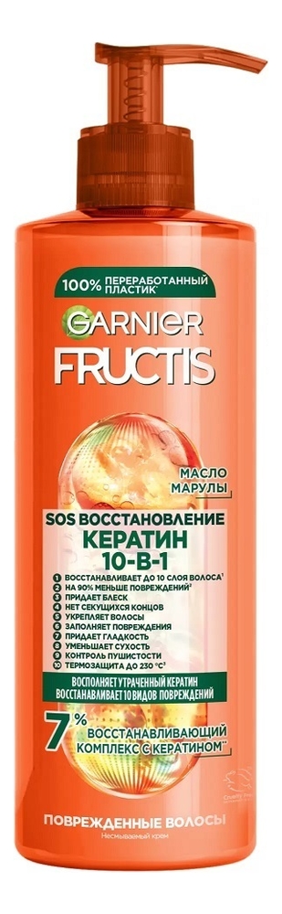 Уход для волос Спасатель 10 в 1 Fructis SOS 400мл