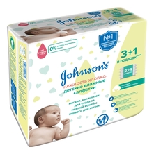Johnson’s Детские влажные салфетки Нежность хлопка Johnson's Baby