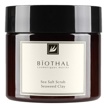 Biothal Соляной скраб для тела Водоросли Глина Sea Salt Scrub Seaweed Clay 380мл